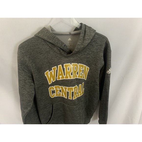 Warren Central Adidas Men’s M Climawarm Graphic Gray Hoodie Pullover - Picture 4 of 6